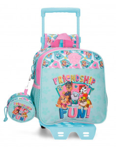 MOCHILA ADAP. 25CM. C/CARRO. PAW PATROL FRIENDSHIP FUN.